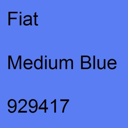 Fiat, Medium Blue, 929417.